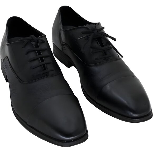 Calvin Klein Other - Calvin Klein Men's Drew Black Leather Loafer Flats - Size 10